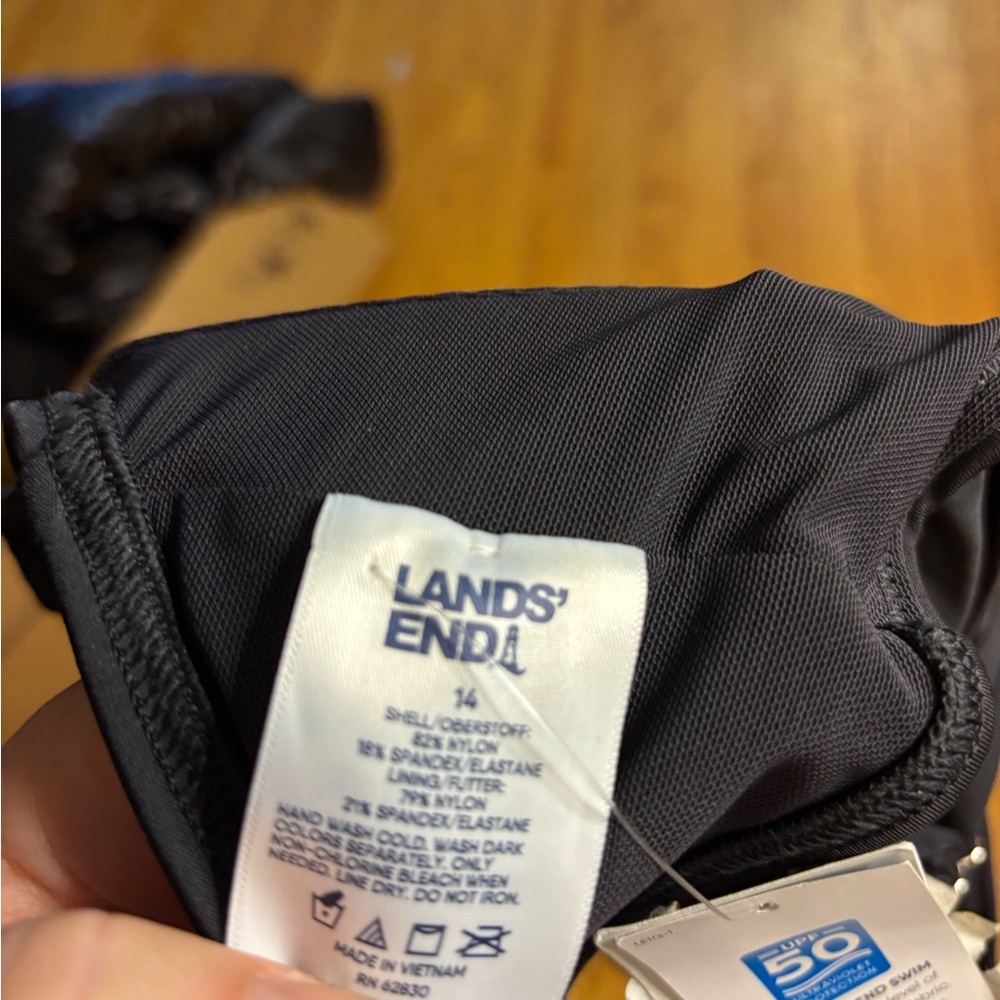 Lands' End Black Women's Bikini Top - Picture 2 of 2